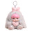 Delightful Fabric Rabbit Keychain With Detailed Stitching-Gray 1