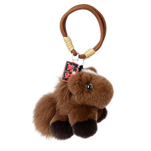 Handmade Hare Furs Horse Key Organiser Fashion-dark brown