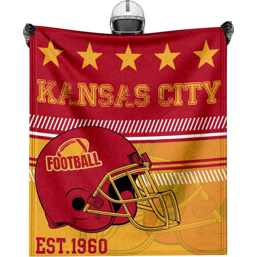 Fotballflanellpledd 50x60 tommer