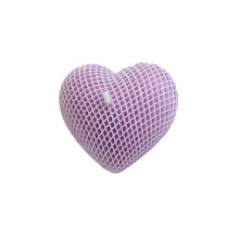 Velas moradas en forma de corazón para el Día de San Valentín