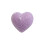 Velas moradas en forma de corazón para el Día de San Valentín 1