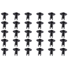 Clips remache para embellecedores de parachoques BMW, 30 unidades, plástico negro
