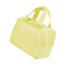 Practical Fabric Cosmetic Pouches Double Opening-Light Yellow