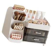 Makeup Organizers with Drawers for Vanity Spacious-White