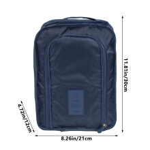 Opvouwbare opbergtas voor schoenen en kleding, marineblauw