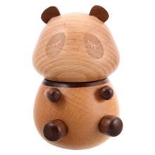 Houten tandenstokerhouder in de vorm van een panda