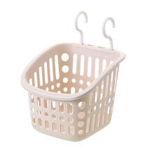Panier de rangement suspendu pour la cuisine avec crochets et trous de drainage