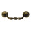 Skuffehåndtak i antikk bronse, senteravstand 7,6 cm 1