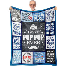 Couverture Papa – Flanelle douce, 152 x 127 cm
