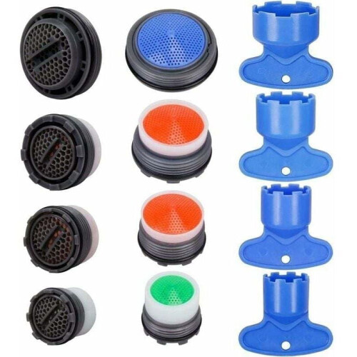 Kraanbeluchterfilter M16.5–M24 met buitendraad, 12 stuks