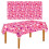 Nappe rectangulaire jetable en plastique rose en forme de cœur 1