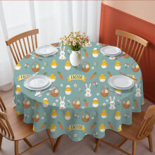 Nappe ronde en polyester bleu ardoise, 152 cm (60 pouces)