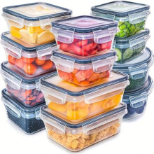 Juego de 24 recipientes herméticos para almacenar alimentos (355-1000 ml)
