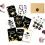 Graduation Message Cards Black and Gold6PCS 1