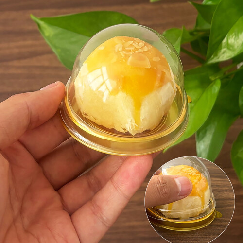 50 mini boîtes à gâteaux avec couvercle bombé