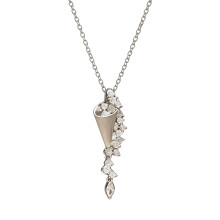 Exquisite Funnel Shape Necklace Adorned With Temperament-Silver