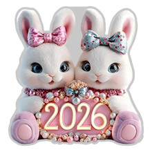 Ornement de Pâques en acrylique, pendentif lapin et œuf