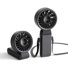 Life7 Håndholdt Ventilator – 5-hastigheder, 5000mAh, Sammenklappelig 3-i-1,