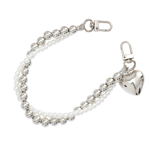 Purse Extender Chain Bag Extender Chain,Pearls-big white beads