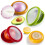 Silikone avocado- og løgbeholdersæt – 4 dele 1