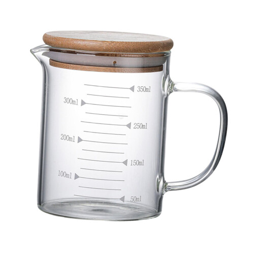 Pichet doseur en verre avec couvercle 350 ml