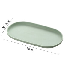 Assiette à pain ovale en céramique 18 cm