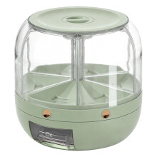 Dispensador de dulces de San Valentín, tarro de plástico verde de 9x9x9 pulgadas.