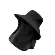 Wide Brims Boonie Hat with Neck Rope Sun Protections Hat-Black