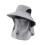 Camping Sun Hat Visors Mesh Hole Hat Wide Brims-Light Grey 1