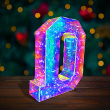 Rózsaszín LED neon ábécé betűk – elemes sátor