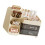 Practical ABS Transparent Cosmetic Box Multi Functional-Beige 1