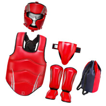 Complete Protections Set with Ventilated-Red five piece set L