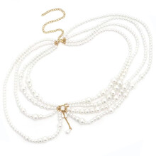 Ceinture de bikini en perles artificielles délicates, parfaite
