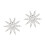 Trendy Two Tone Metal Ear Buds Decorations with Dazzling-Silver 1