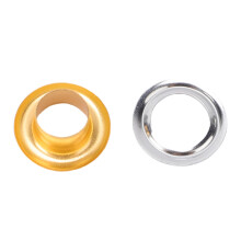 6 mm 201 Edelstahl Ösen mit Unterlegscheiben - Gold - 300 Sätze