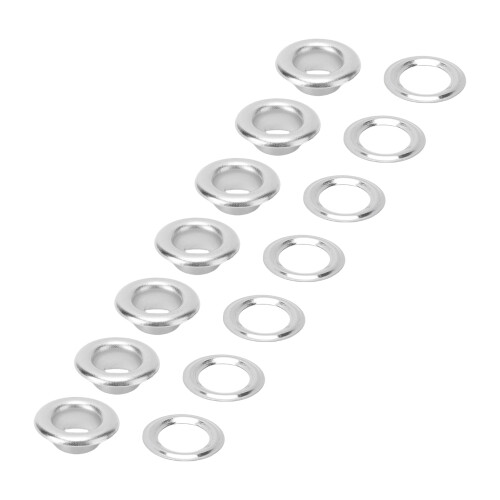 Edelstahl 8mm Ösen 300 Stück Silber