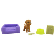 Ersatzteile für Barbie Puppenhaus - Barbie Dreamhouse - FHY73 - Hund, Schüssel, Knochen, Futterbeutel und Bett