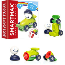 SmartMax Mijn Eerste Auto Magnetisch STEM Bouwspeelgoed voor Peuters 1-5 Jaar