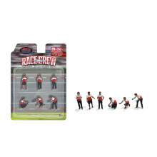 AD AmericanDiorama Race Crew 1:64 Metal Figures Set AD-2405MJ (6 Figures Set)