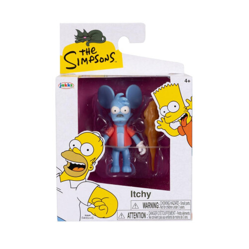 The Simpsons Die Simpsons - Bewegliche Figur 6,3 cm - Itchy-Figur + Zubehör