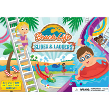 MasterPieces Beach Life Slides & Ladders - Premium Quality Educational and Fun Activity for Kids and Families - Great Gift Idea for Holidays Birthdays
