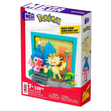 Mega Pokémon Bauen Sie die Länderszene. (Stadt-Szene)