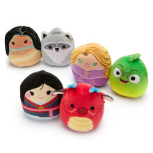 Disney Store Officiell Disney Princess Squishmallows Plush Set - 6 Mini 5" Figurer