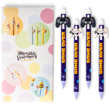 Puckator Inkredible Erasable Pen Game Controller Clicker Pens Pack of 4