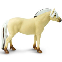 Safari Ltd. Fjord Pferd Figur - Realistische 5,5" Plastikfigur - Lernspielzeug für Kinder ab 3 Jahren