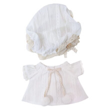 niannyyhouse 20cm Pluche Poppenkleding Pyjama Set Hoed Jurk 8in Pop Accessoires