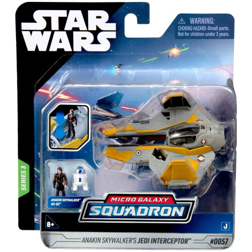 Star Wars STAR WARS - Anakin Skywalkers Jedi Interceptor #0057 - Micro Galaxy Squadron Serie 3