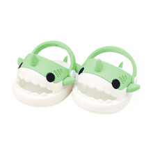 niannyyhouse 20cm Pluche Dool Shark Schoenen Sandalen Slippers 8in Zacht Knuffel Speelgoed Accessoires (Groen)