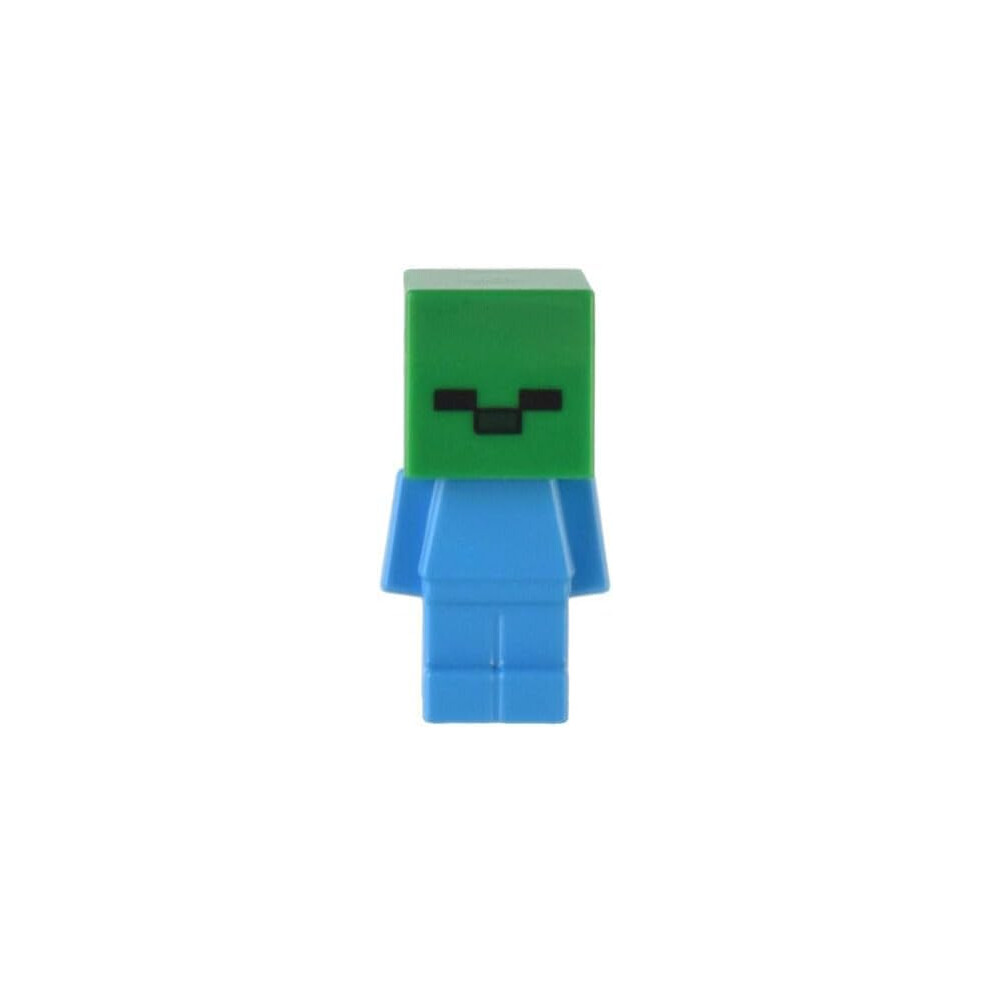Lego Minecraft Minifigure - Baby Zombie (Very Cute) 21141 (Very Small, Less Than 1 Inch)