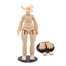 niannyyhouse DOD Cuerpo de Figuras de Acción de 10.5cm para Muñecas 1/12 (Blanco Lechoso - Paquete A)